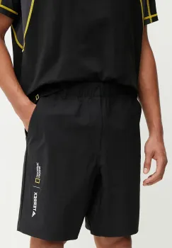 adidas TERREX pantaloni scurti sport x National Geographic barbati, culoarea negru, JD5845 imagine