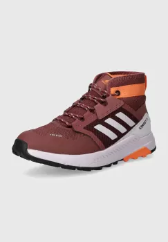 adidas TERREX pantofi copii TERREX TRAILMAKER MID R.RDY culoarea bordo, ID0925 imagine