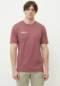 adidas TERREX tricou Mountain barbati, culoarea rosu, cu imprimeu, JM0352 imagine