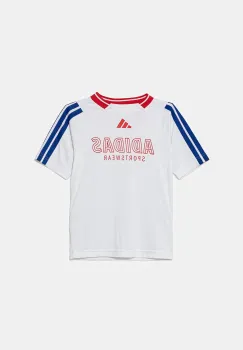 adidas tricou copii culoarea alb, cu imprimeu, JW7418 imagine