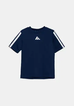 adidas tricou copii culoarea albastru marin, cu imprimeu, JJ1035 imagine