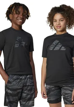 adidas tricou copii culoarea negru, cu imprimeu, JC8492 imagine