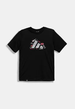 adidas tricou copii culoarea negru, cu imprimeu, JV5184 imagine