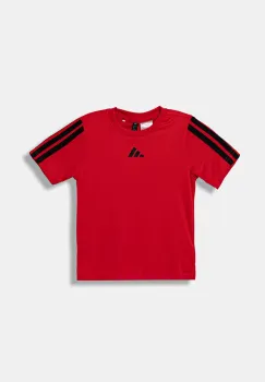 adidas tricou copii culoarea rosu, cu imprimeu, JJ1034 imagine