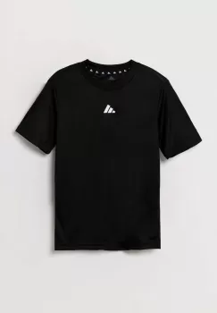 adidas tricou copii J TR-ES T culoarea negru, neted, IV9576 imagine