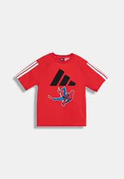 adidas tricou copii Marvel culoarea rosu, cu imprimeu, JM0832 imagine