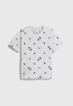 adidas tricou copii x Star Wars culoarea alb, modelator imagine
