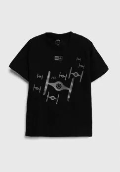 adidas tricou copii x Star Wars culoarea negru, cu imprimeu imagine