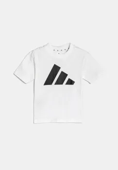 adidas tricou de bumbac pentru copii culoarea alb, cu imprimeu, JC9720 imagine