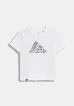 adidas tricou de bumbac pentru copii culoarea alb, cu imprimeu, JV5077 imagine