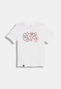 adidas tricou de bumbac pentru copii culoarea alb, cu imprimeu, JV5245 imagine