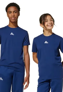 adidas tricou de bumbac pentru copii culoarea albastru marin, JY0613 imagine