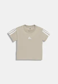 adidas tricou de bumbac pentru copii culoarea bej, KB7299 imagine