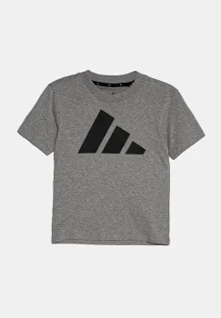adidas tricou de bumbac pentru copii culoarea gri, cu imprimeu, JC9663 imagine