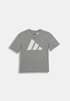 adidas tricou de bumbac pentru copii culoarea gri, cu imprimeu, JV9869 imagine