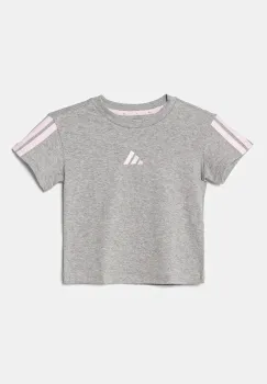 adidas tricou de bumbac pentru copii culoarea gri, JJ0944 imagine