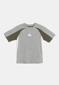 adidas tricou de bumbac pentru copii culoarea gri, modelator, JD0059 imagine