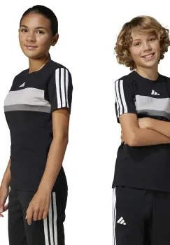 adidas tricou de bumbac pentru copii culoarea negru, cu imprimeu, JC7468 imagine