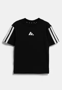adidas tricou de bumbac pentru copii culoarea negru, cu imprimeu, JE0317 imagine