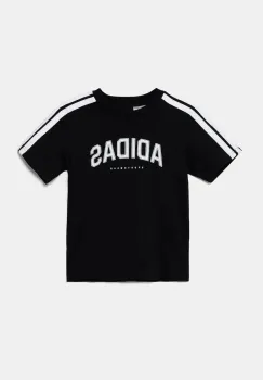 adidas tricou de bumbac pentru copii culoarea negru, cu imprimeu, JL6139 imagine