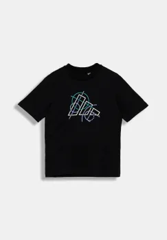 adidas tricou de bumbac pentru copii culoarea negru, cu imprimeu, JV5104 imagine