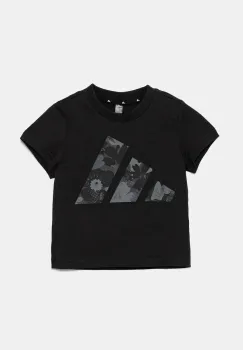 adidas tricou de bumbac pentru copii culoarea negru, JC7510 imagine