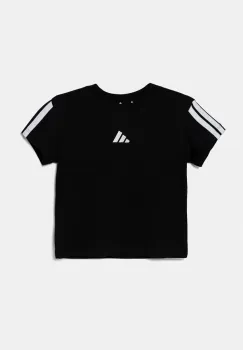 adidas tricou de bumbac pentru copii culoarea negru, JJ0946 imagine