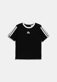 adidas tricou de bumbac pentru copii culoarea negru, JW8627 imagine