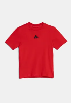 adidas tricou de bumbac pentru copii culoarea rosu, cu imprimeu, JE1372 imagine