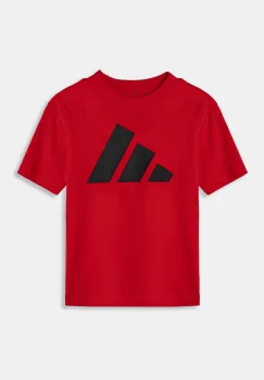 adidas tricou de bumbac pentru copii culoarea rosu, cu imprimeu, JN8007 imagine