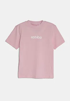 adidas tricou de bumbac pentru copii culoarea roz, cu imprimeu, JC9750 imagine