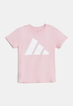 adidas tricou de bumbac pentru copii culoarea roz, JC9623 imagine