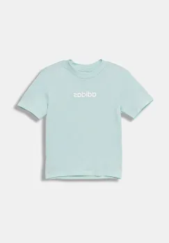 adidas tricou de bumbac pentru copii culoarea turcoaz, cu imprimeu, JW3466 imagine