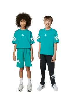 adidas tricou de bumbac pentru copii culoarea turcoaz, cu imprimeu, JW7531 imagine
