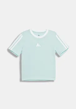 adidas tricou de bumbac pentru copii culoarea turcoaz, JW8632 imagine