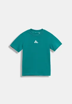 adidas tricou de bumbac pentru copii culoarea verde, cu imprimeu, JW0005 imagine