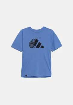 adidas tricou de bumbac pentru copii culoarea violet, cu imprimeu, JV5252 imagine