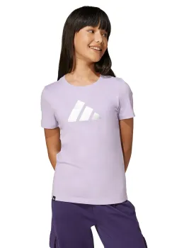 adidas tricou de bumbac pentru copii culoarea violet, JV5263 imagine
