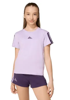 adidas tricou de bumbac pentru copii culoarea violet, JY4975 imagine