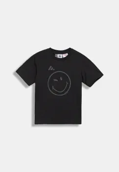 adidas tricou de bumbac pentru copii x Smiley culoarea negru, cu imprimeu, JN2160 imagine