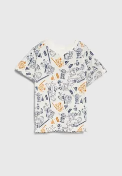 adidas tricou de bumbac pentru copii x Star Wars culoarea alb, modelator imagine