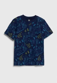 adidas tricou de bumbac pentru copii x Star Wars culoarea albastru marin, modelator imagine