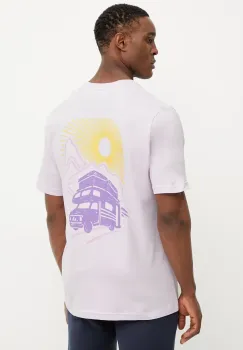 adidas tricou din bumbac 0 barbati, culoarea violet, cu imprimeu, IK3065 imagine