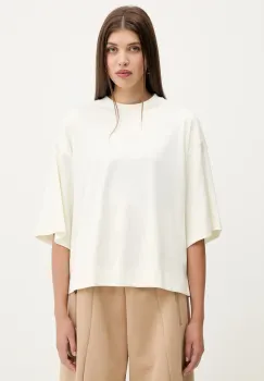 adidas tricou din bumbac ALL SZN culoarea bej, JV9888 imagine