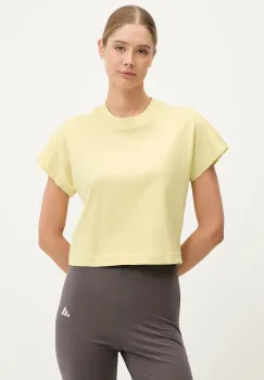 adidas tricou din bumbac ALL SZN culoarea galben, JJ1239 imagine