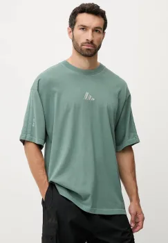 adidas tricou din bumbac All SZN culoarea verde, cu imprimeu, JN0610 imagine