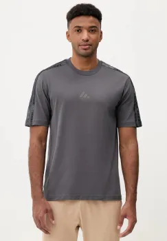 adidas tricou din bumbac AOP Colourblock T-Shirt culoarea gri, uni, JM9203 imagine