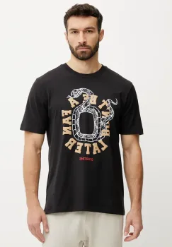 adidas tricou din bumbac barbati, culoarea negru, cu imprimeu, JM0291 imagine
