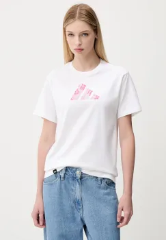 adidas tricou din bumbac culoarea alb, JV6085 imagine