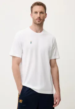 adidas tricou din bumbac culoarea alb, uni, JZ7440 imagine